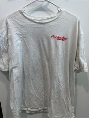 Funko Stranger Things Pizza XXL White Short Sleeve Tee with Red